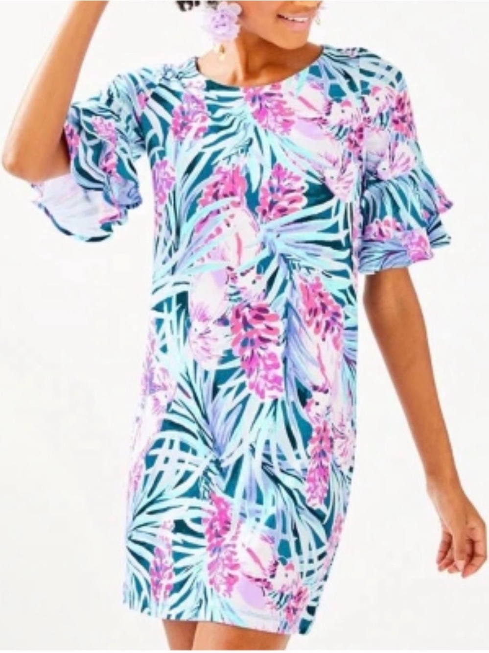 Lilly Pulitzer- LULA Dress Mr. Peackock Tweethearts Size Small